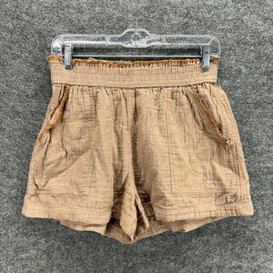 So Shorts Women M Medium Brown High Rise Chino Pull On Pockets Cotton Casual